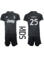 Juventus Adrien Rabiot #25 Alternativní dres pro děti 2023-24 Krátký Rukáv (+ trenýrky)